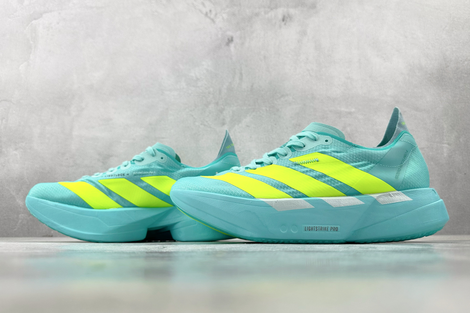 纯原 adidas Adizero Adios Pro 4蓝黄色 JR1251