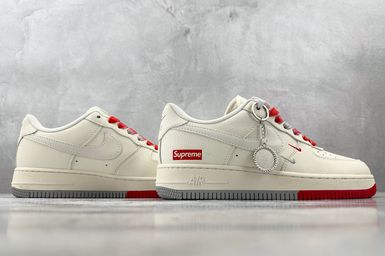 Nike Air Force 1'07 Supreme 联名 米白红 XX3168-157