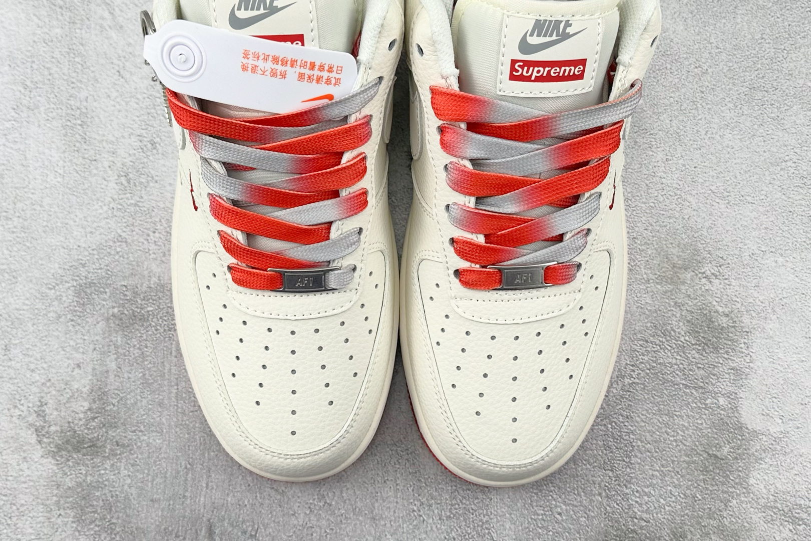 Nike Air Force 1'07 Supreme 联名 米白红 XX3168-157