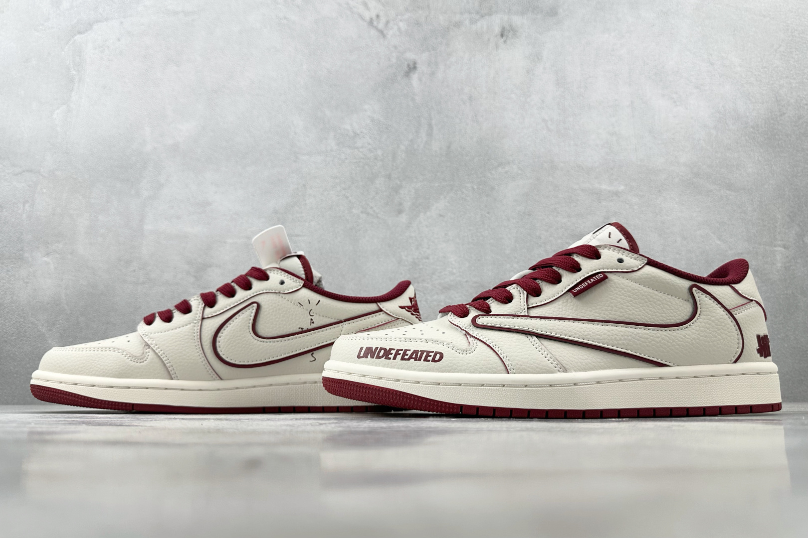 定制 Air Jordan 1 Low ow SP 倒钩联名 米白红 DF1845-536