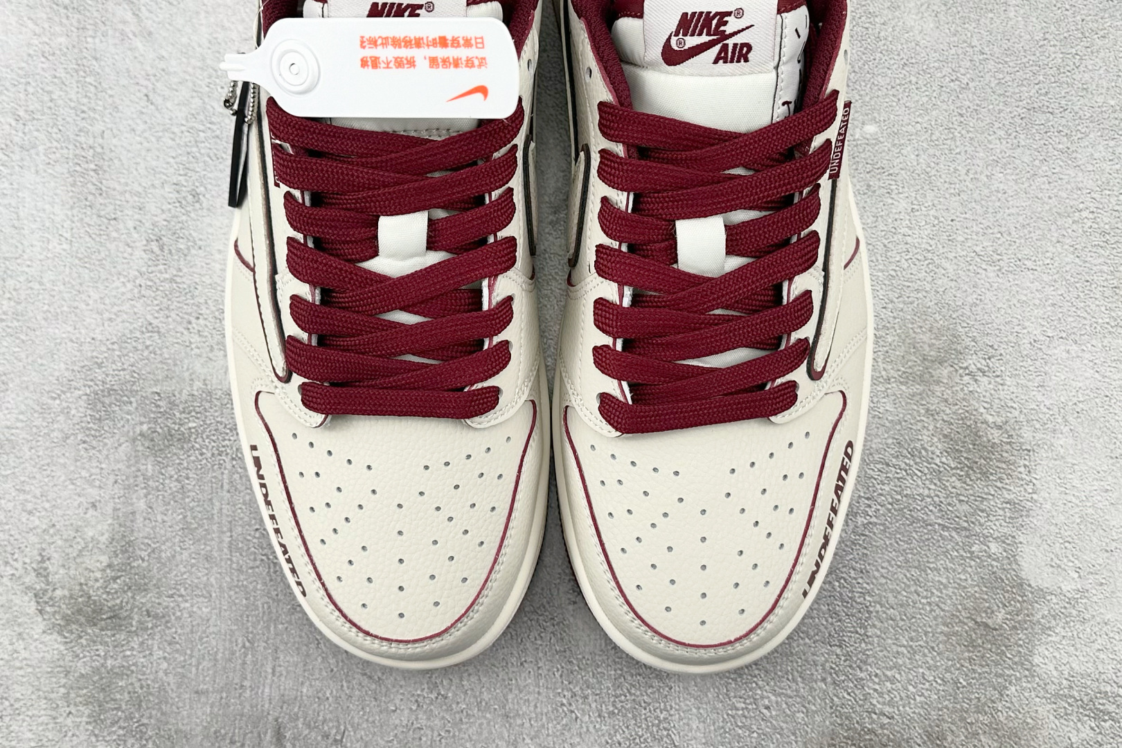 定制 Air Jordan 1 Low ow SP 倒钩联名 米白红 DF1845-536