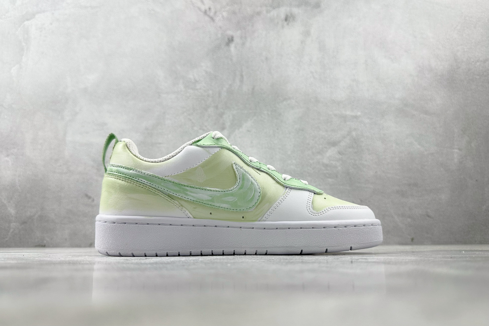 【定制球鞋】Nike Court Vision 1 春日焕新 春日星芒 绿白 BQ5448-100