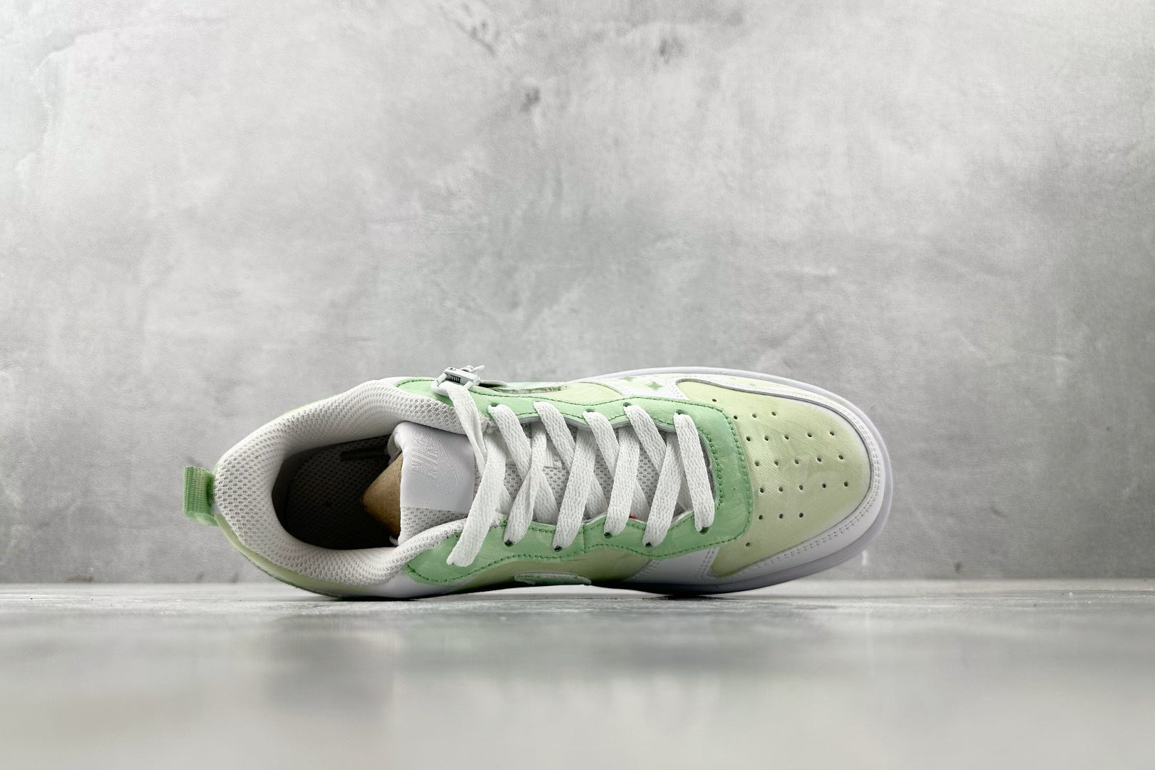【定制球鞋】Nike Court Vision 1 春日焕新 春日星芒 绿白 BQ5448-100