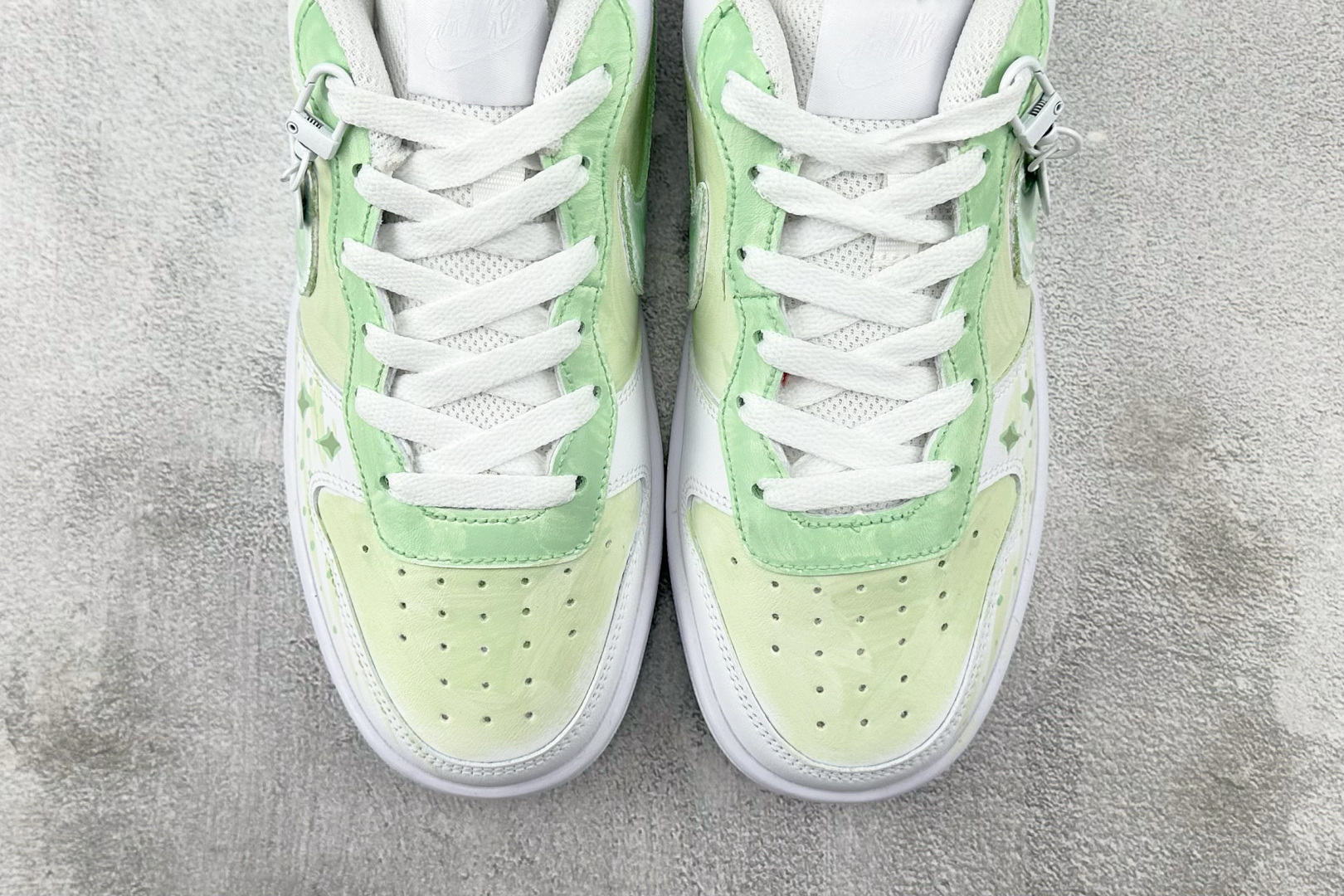 【定制球鞋】Nike Court Vision 1 春日焕新 春日星芒 绿白 BQ5448-100