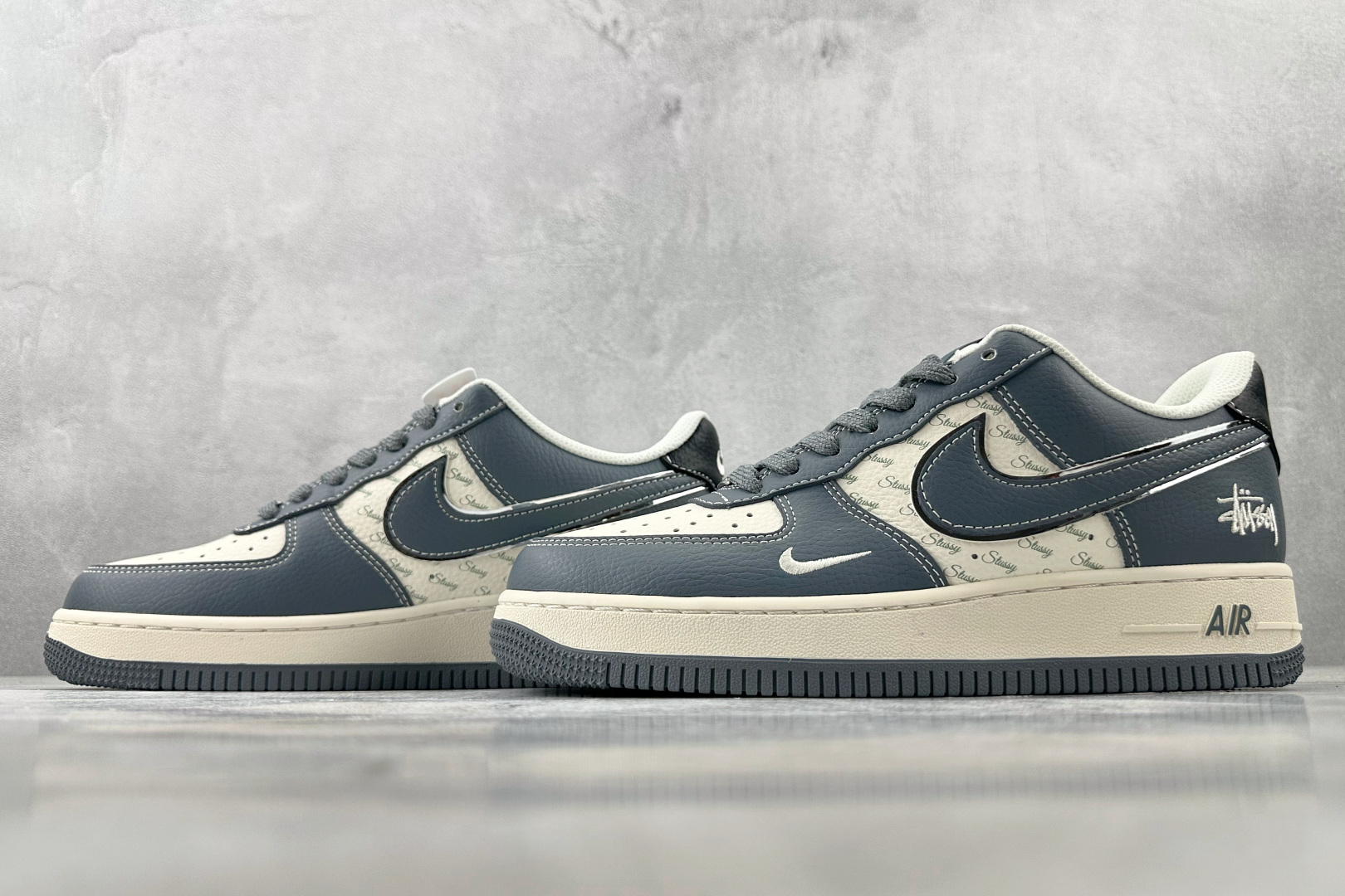 Nike Air Force 1'07 斯图西 联名 蓝白 XS1958-553