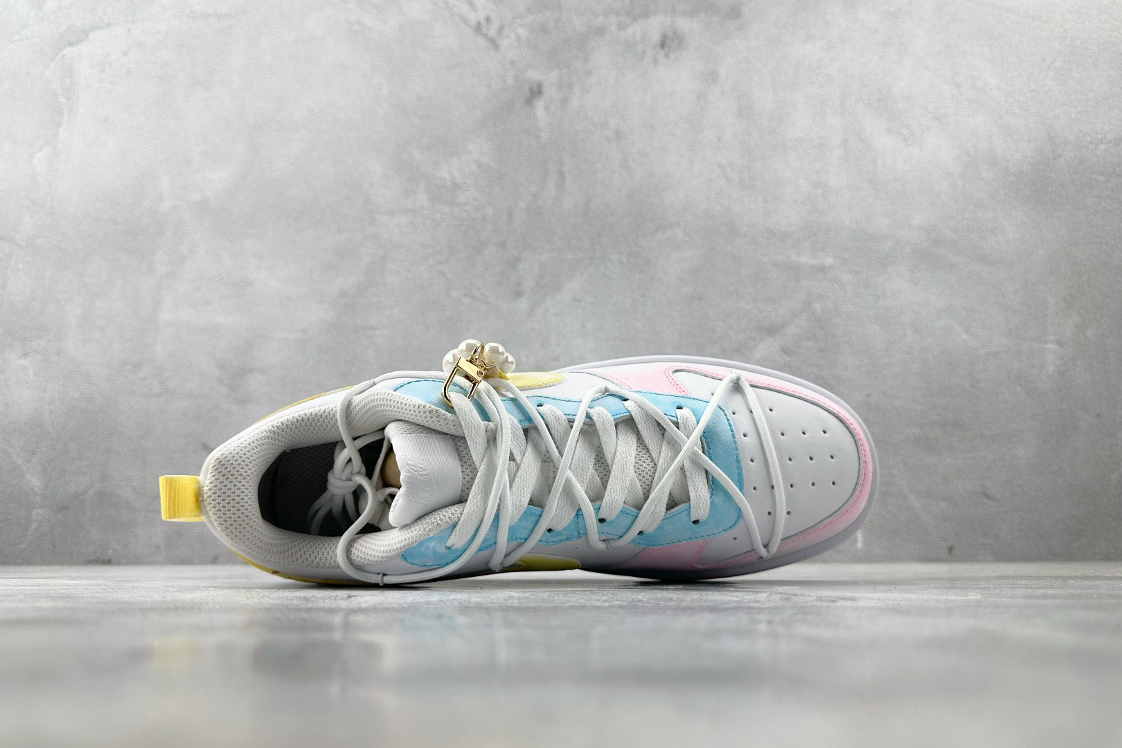 【定制球鞋】Nike Court Borough 彩虹云朵 反转鸳鸯 黄粉蓝 BQ5448-100