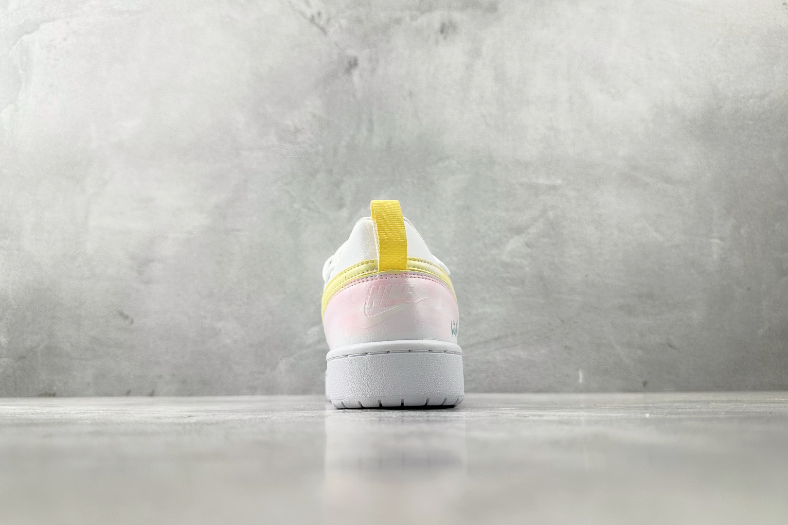 【定制球鞋】Nike Court Borough 彩虹云朵 反转鸳鸯 黄粉蓝 BQ5448-100
