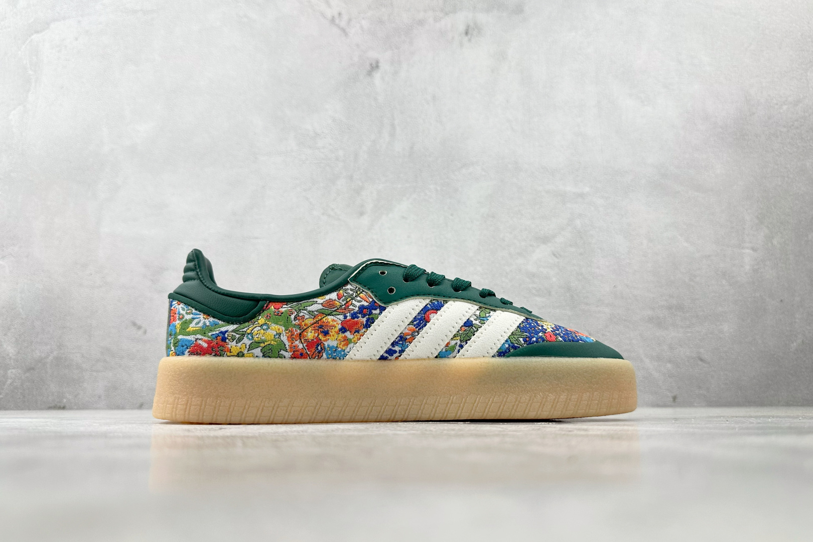 出口订单 Liberty London x adidas originals SAMBAE 绿色 JH7289