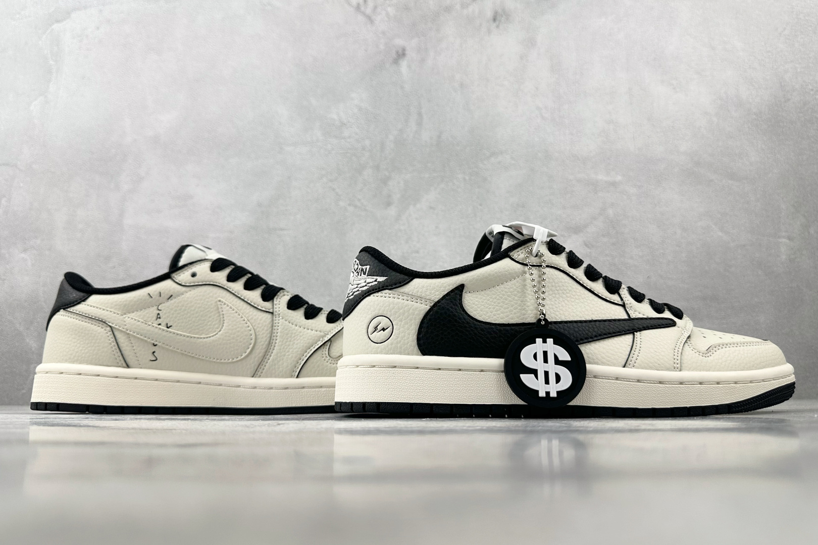 定制 Air Jordan 1 Low ow SP 倒钩联名 米白黑 LK1099-061