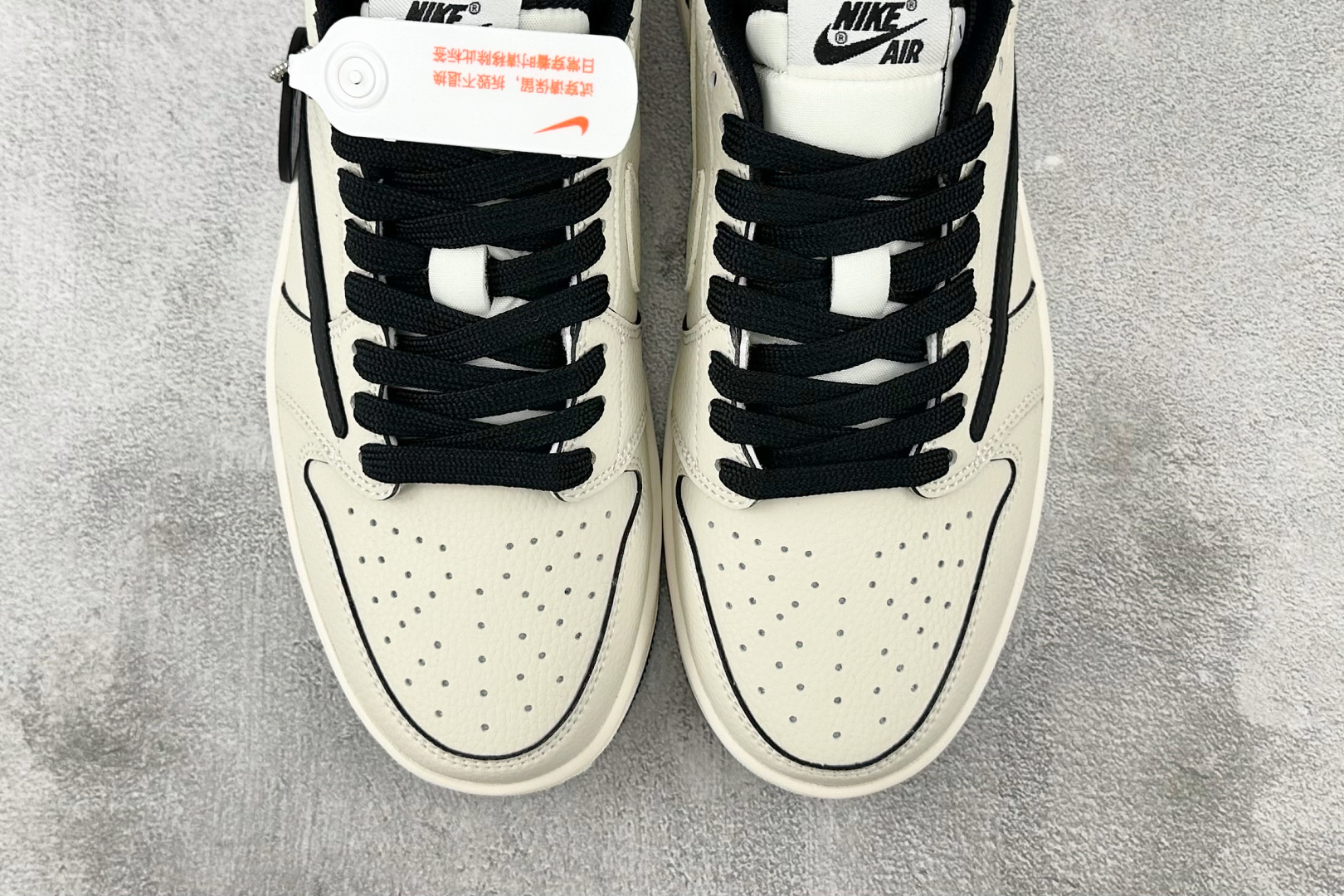 定制 Air Jordan 1 Low ow SP 倒钩联名 米白黑 LK1099-061