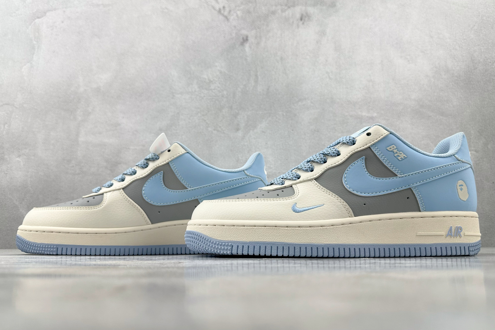 Nike Air Force 1'07 猿人头 联名 蓝白灰 BB95990-203