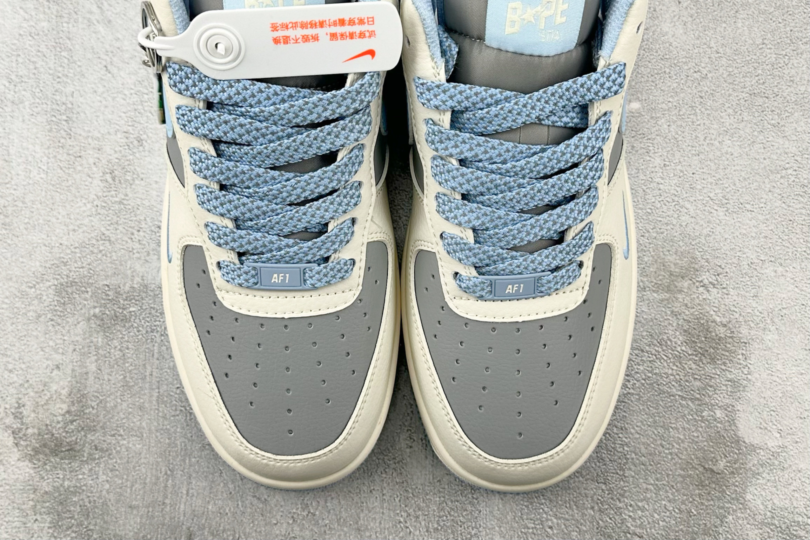 Nike Air Force 1'07 猿人头 联名 蓝白灰 BB95990-203