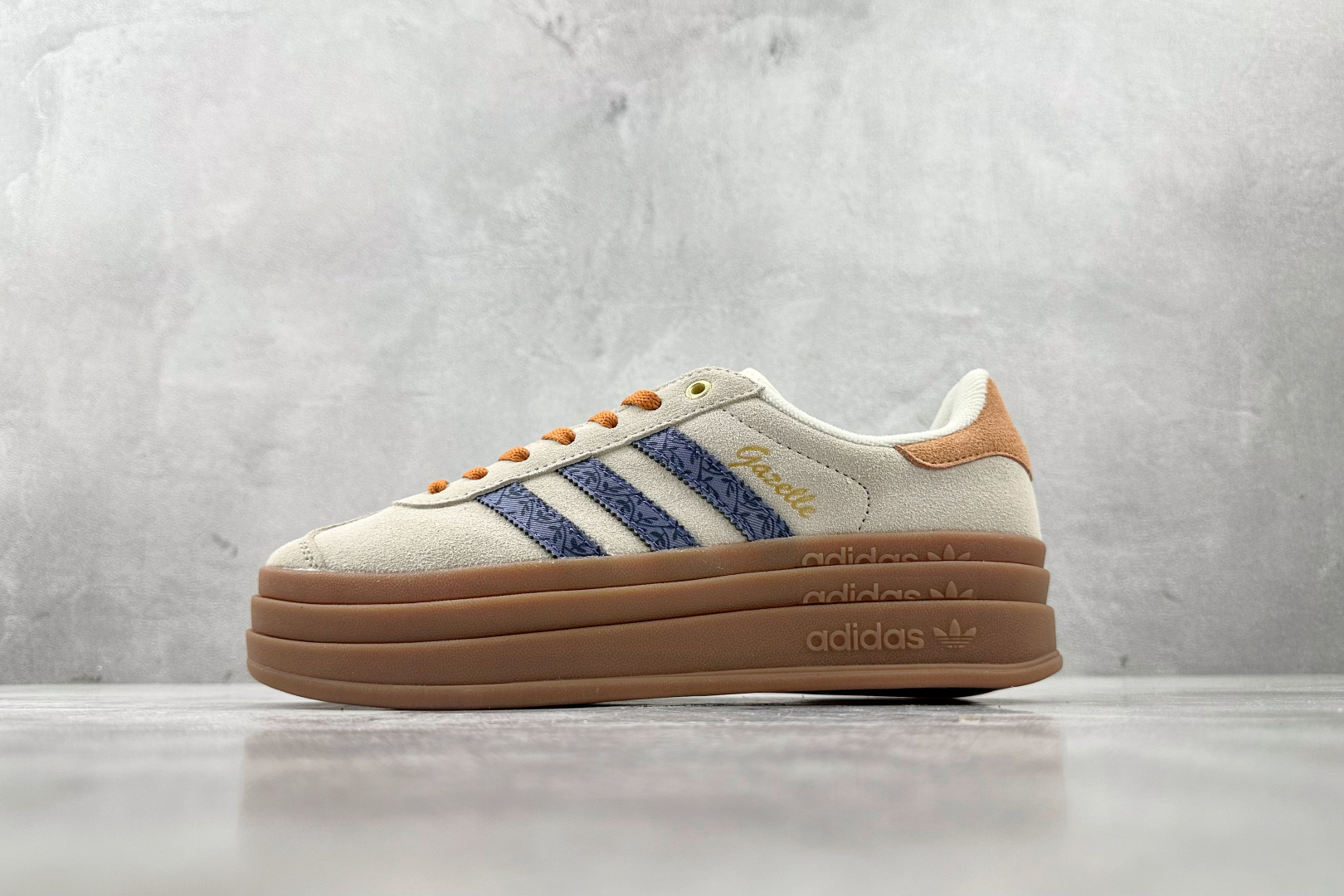 品质升级 adidas originals GAZELLE BOLD 米棕色 JQ0955