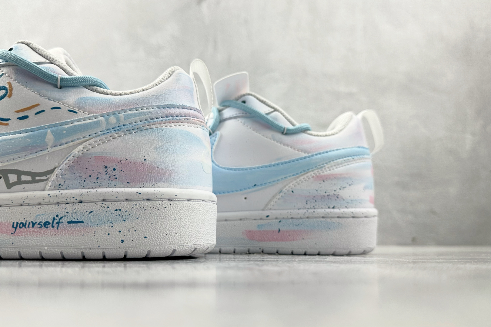 【定制球鞋】Nike Court Borough 蓝影逸姿 蓝色 BQ5448-100