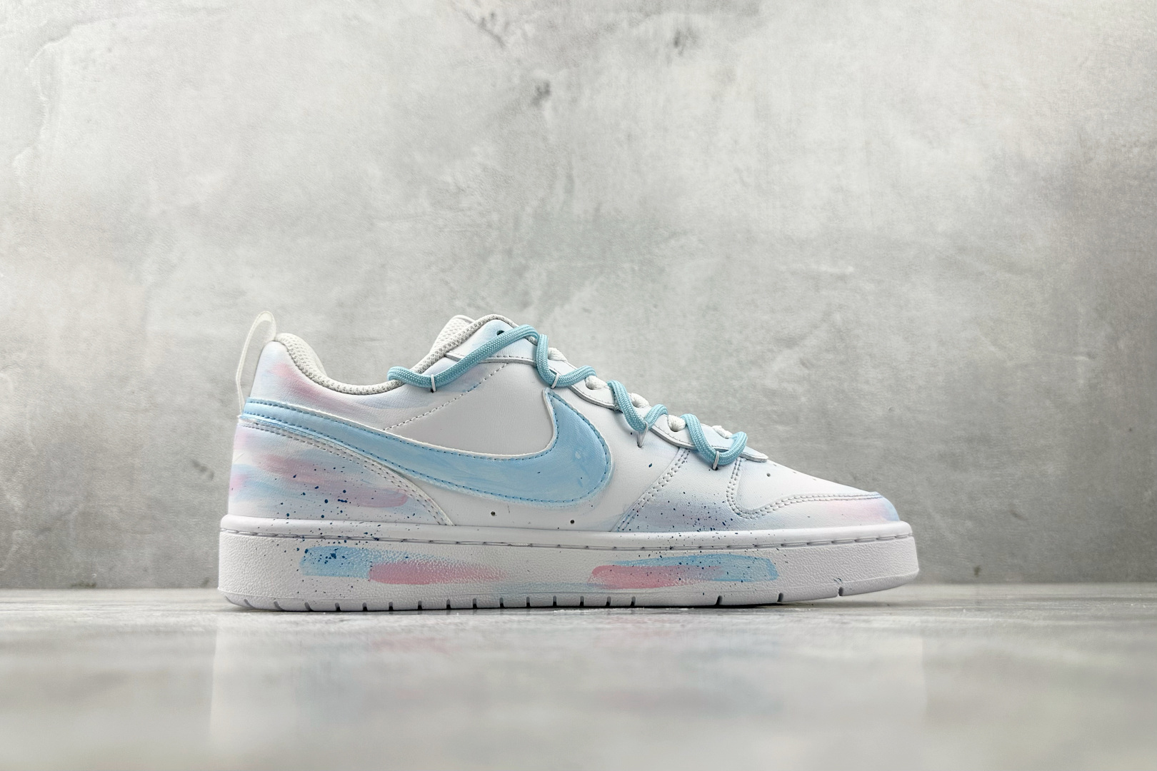 【定制球鞋】Nike Court Borough 蓝影逸姿 蓝色 BQ5448-100