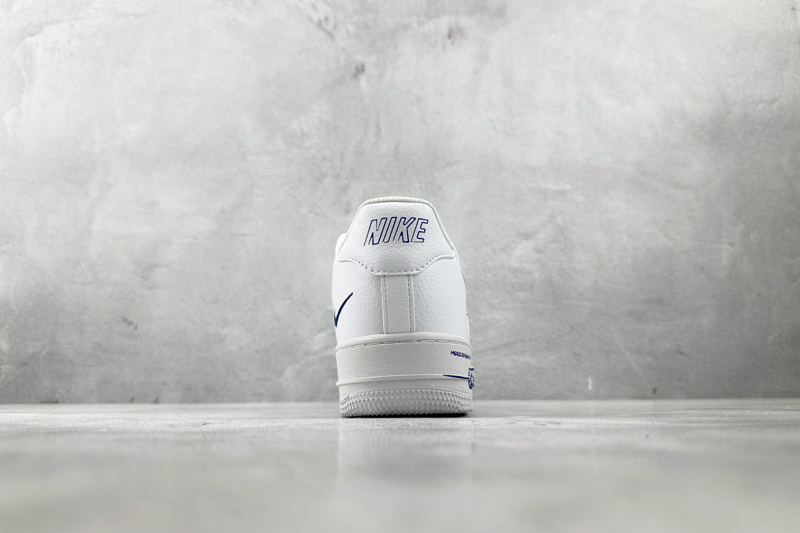 外贸批次 Nike Air Force 1 Sketch白蓝涂鸦 CW7581-100