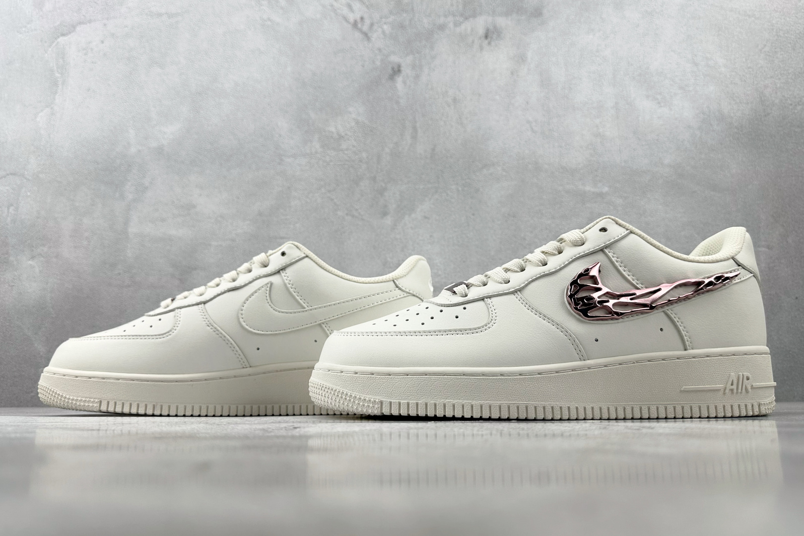 外贸批次 Nike Air Force 1 Swooshes 白粉色 IF1686-161