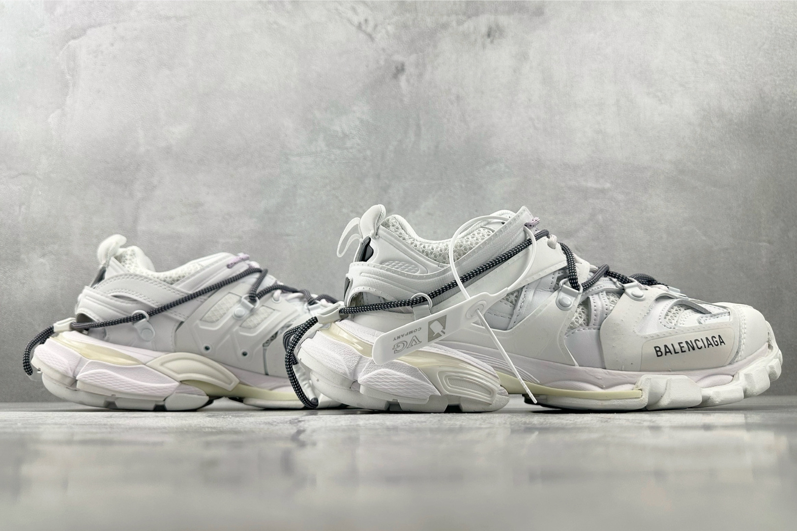 代购版 Balenciaga巴黎世家 Track Trail 圆头系带 白色 800590WTRHK9050