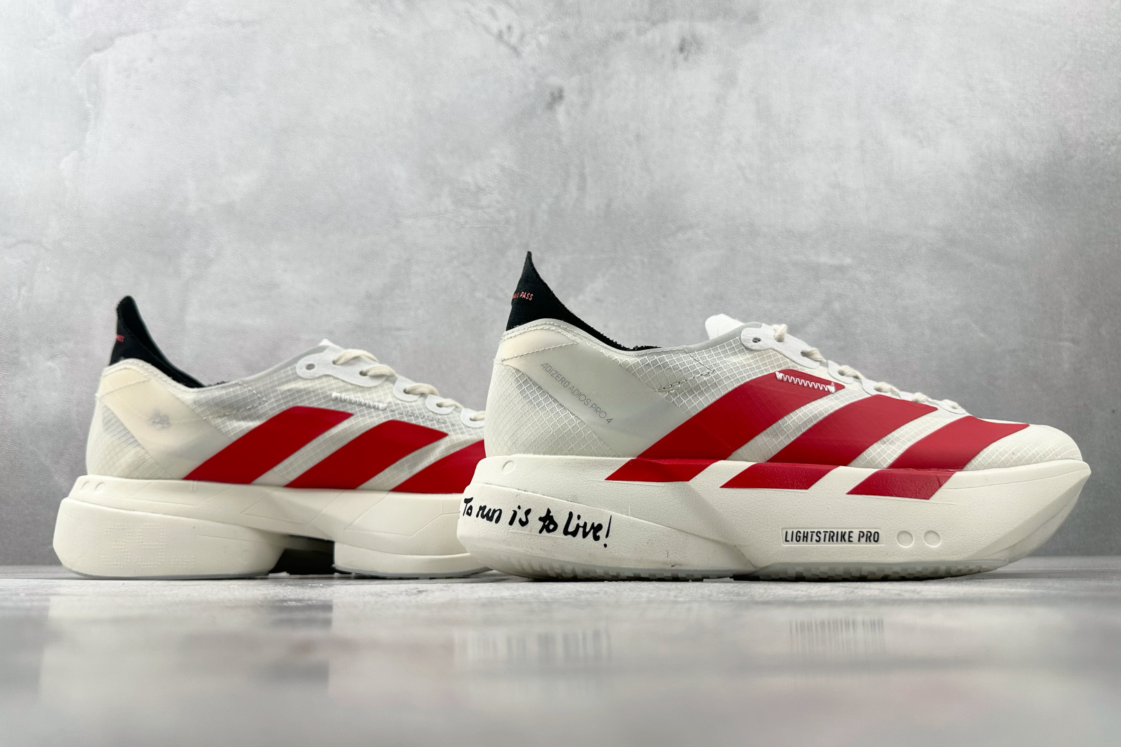 平台订单 adidas Adizero Adios Pro 4 白红色 JR6363