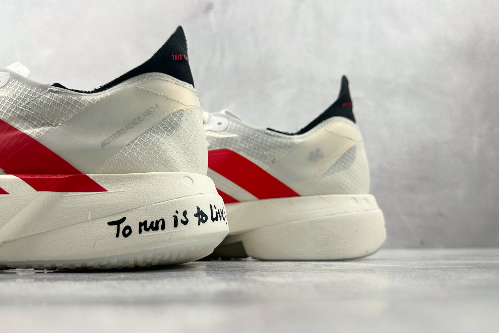 平台订单 adidas Adizero Adios Pro 4 白红色 JR6363