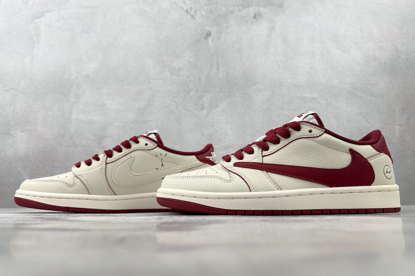 定制 Air Jordan 1 Low ow SP 倒钩联名 米白红 LK1099-066