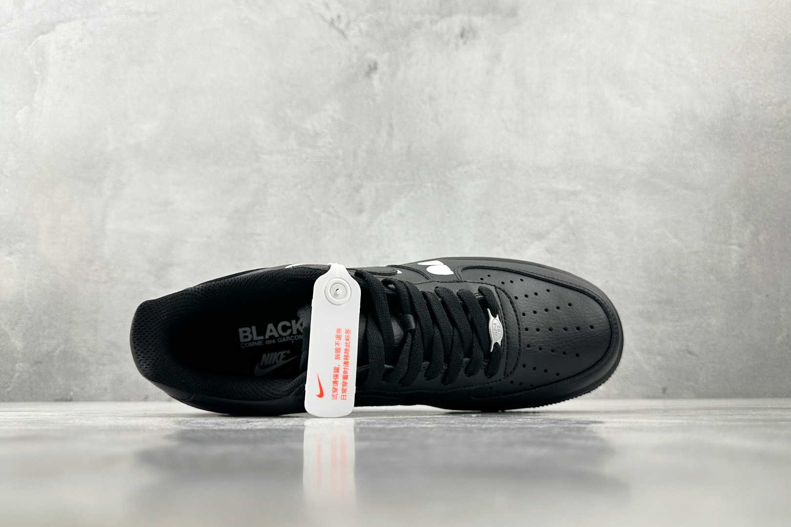 Black COMME des GARCONS x Nike Air Force 1 LOW 黑色 IB9949-001