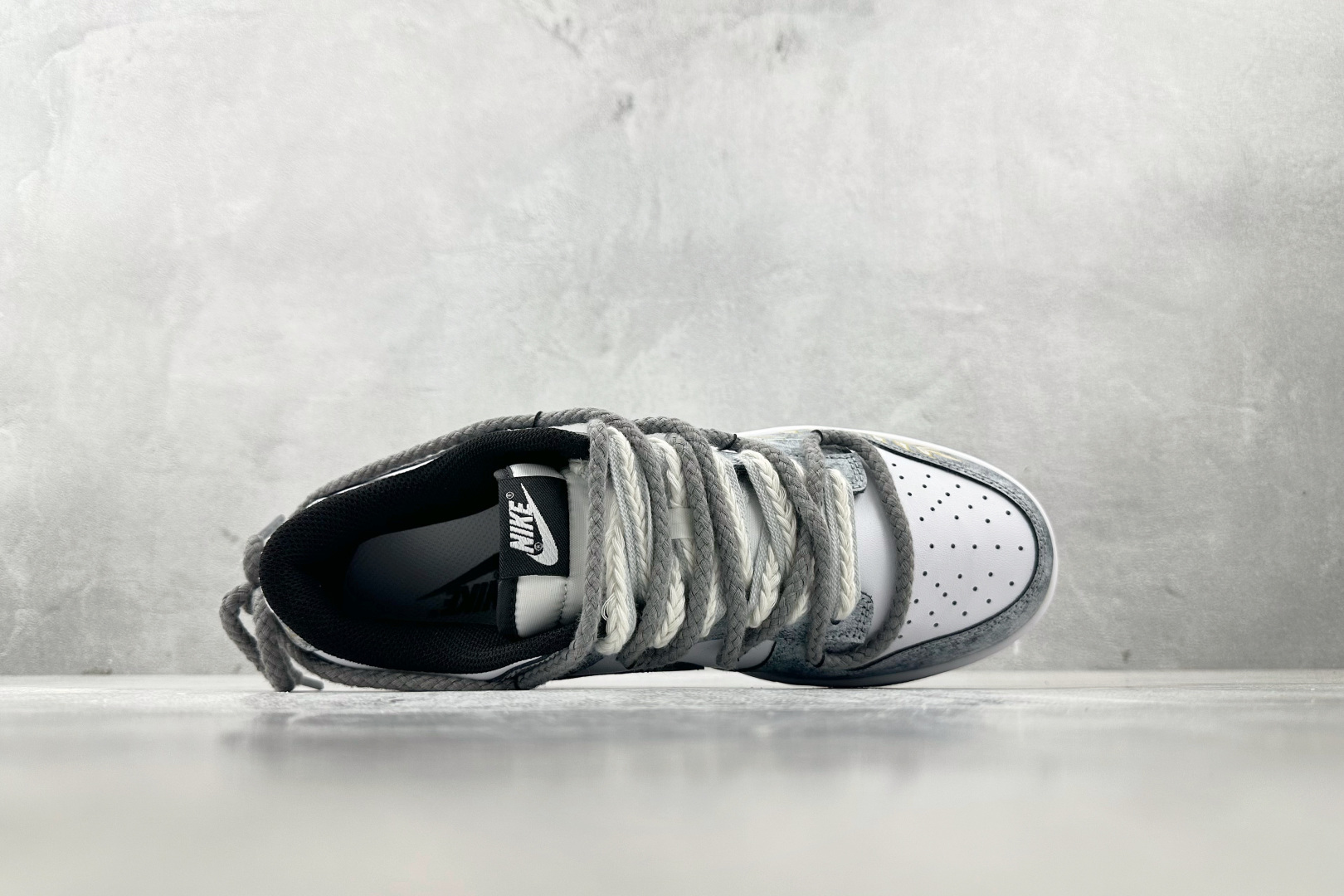 YC 双十一特价双十一特价【定制球鞋】Nike Dunk 风吹麦浪 灰白货号：DD1391-100（Te