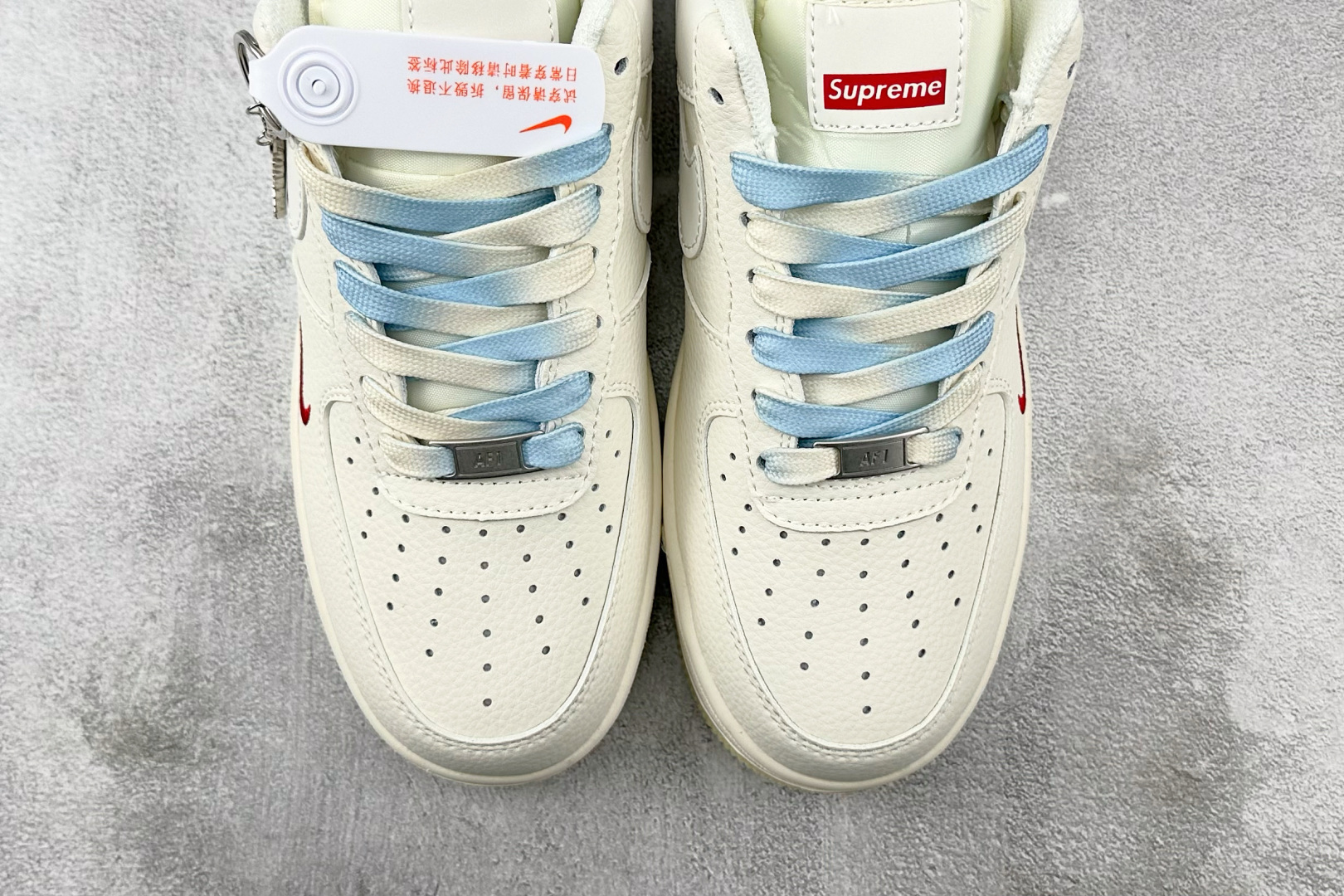 260 Nike Air Force 1'07 Supreme 联名 米白蓝 XX3168-179-Chinese UA Cheap High Quatity Brand Clothes Bags handbags Sneakers wholesale wholesaler seller from China Factory suppliers Fashion Clothing Shoes best Quality Beautiful Price 260 Nike Air Force 1'07 Supreme 联名 米白蓝 XX3168-179