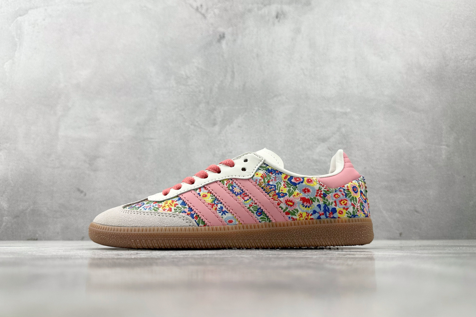 Liberty London x adidas originals SAMBA 灰粉 JI0280