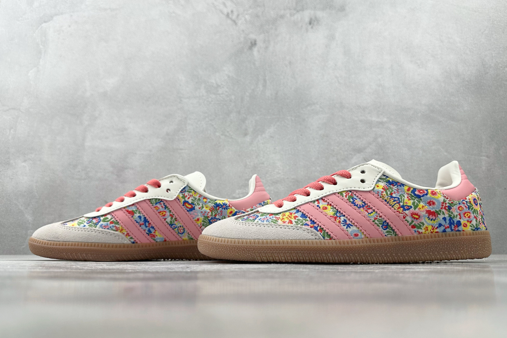 Liberty London x adidas originals SAMBA 灰粉 JI0280