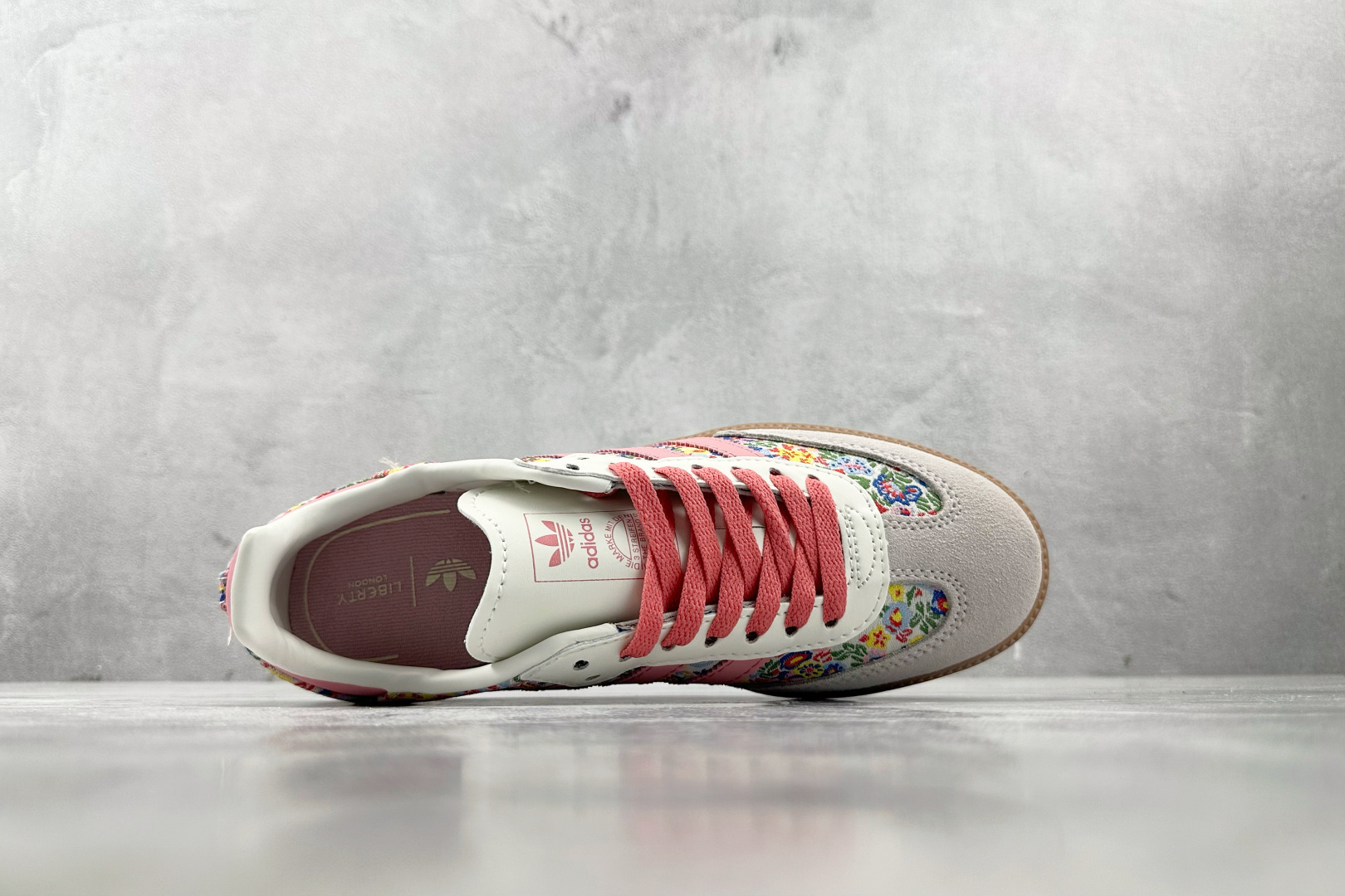 Liberty London x adidas originals SAMBA 灰粉 JI0280