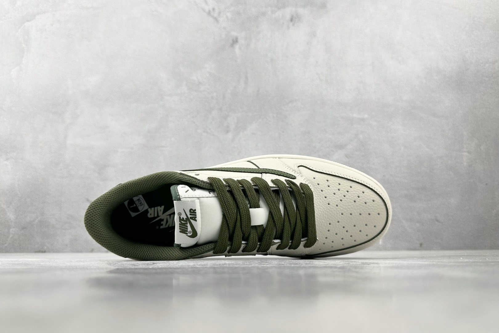 定制 Air Jordan 1 Low ow SP 倒钩联名 米白绿 LK1099-063