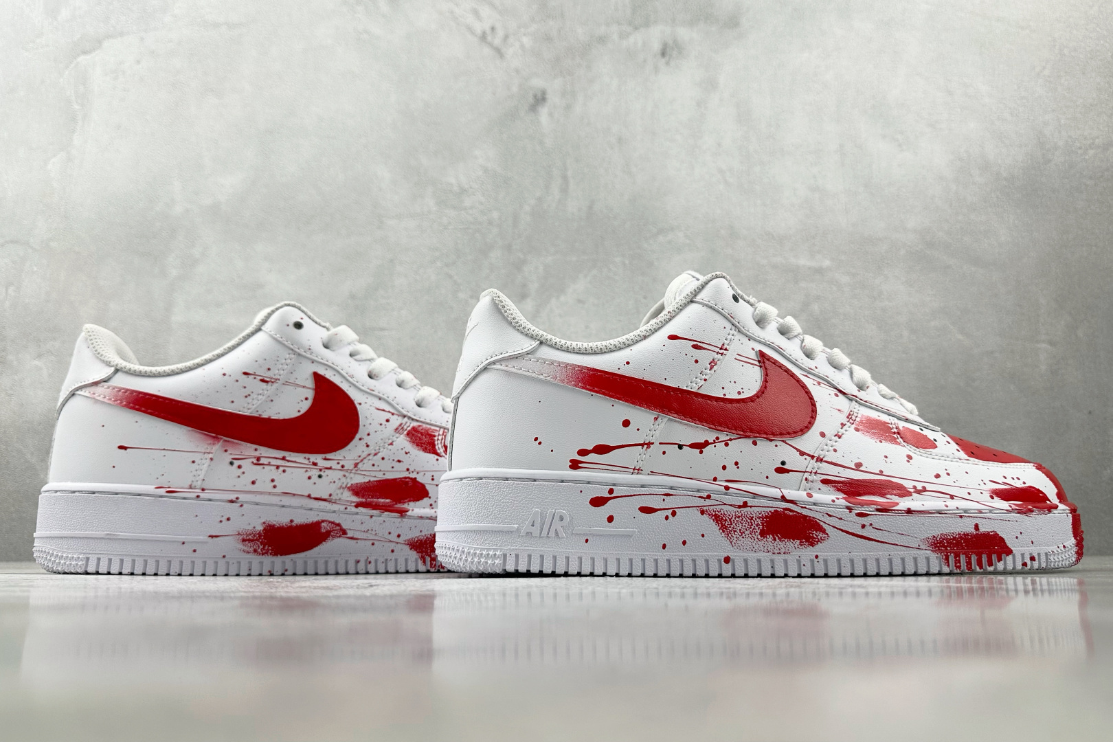 定制球鞋 Nike Air Force 1 案发现场 红白 CW2288-111