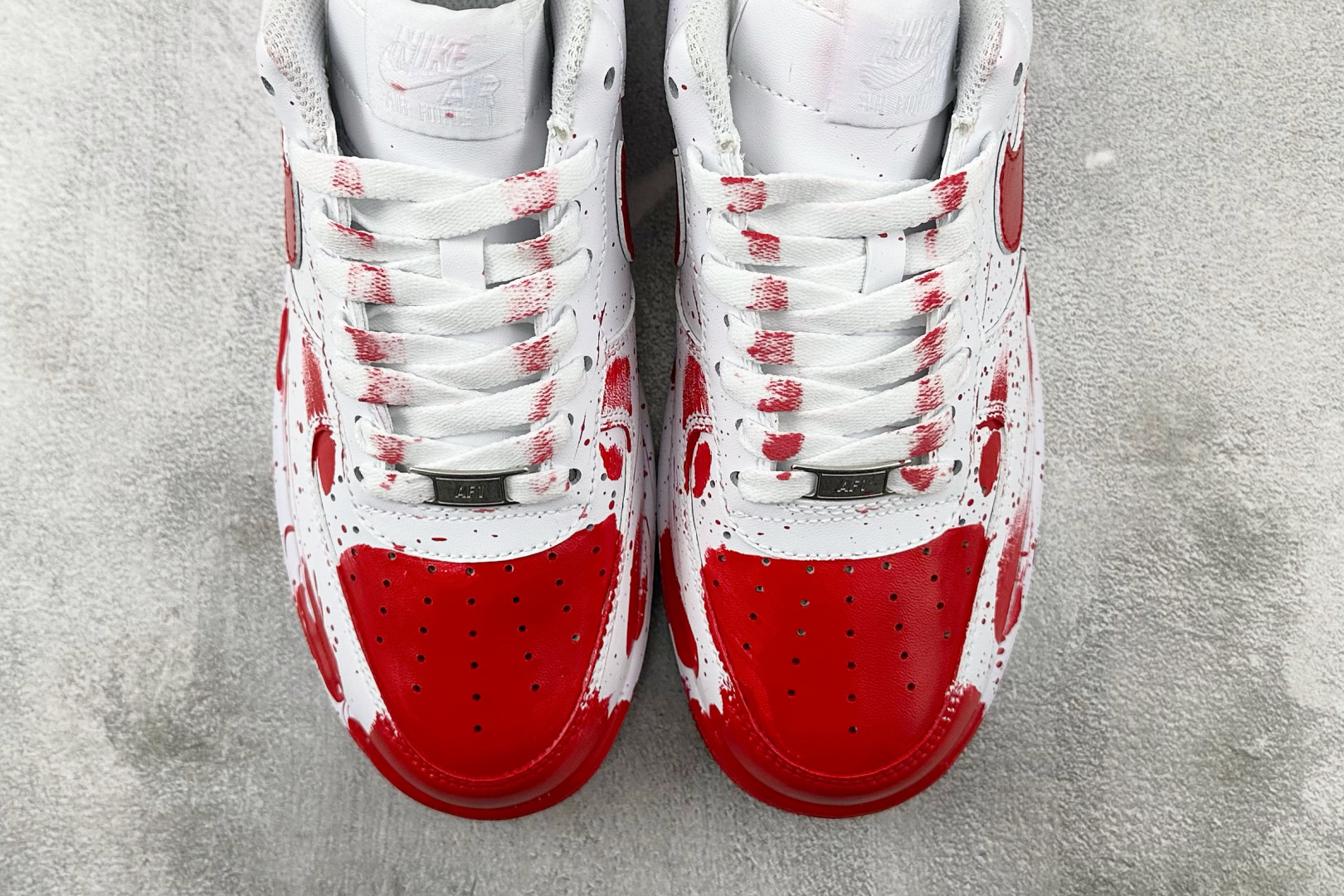 定制球鞋 Nike Air Force 1 案发现场 红白 CW2288-111