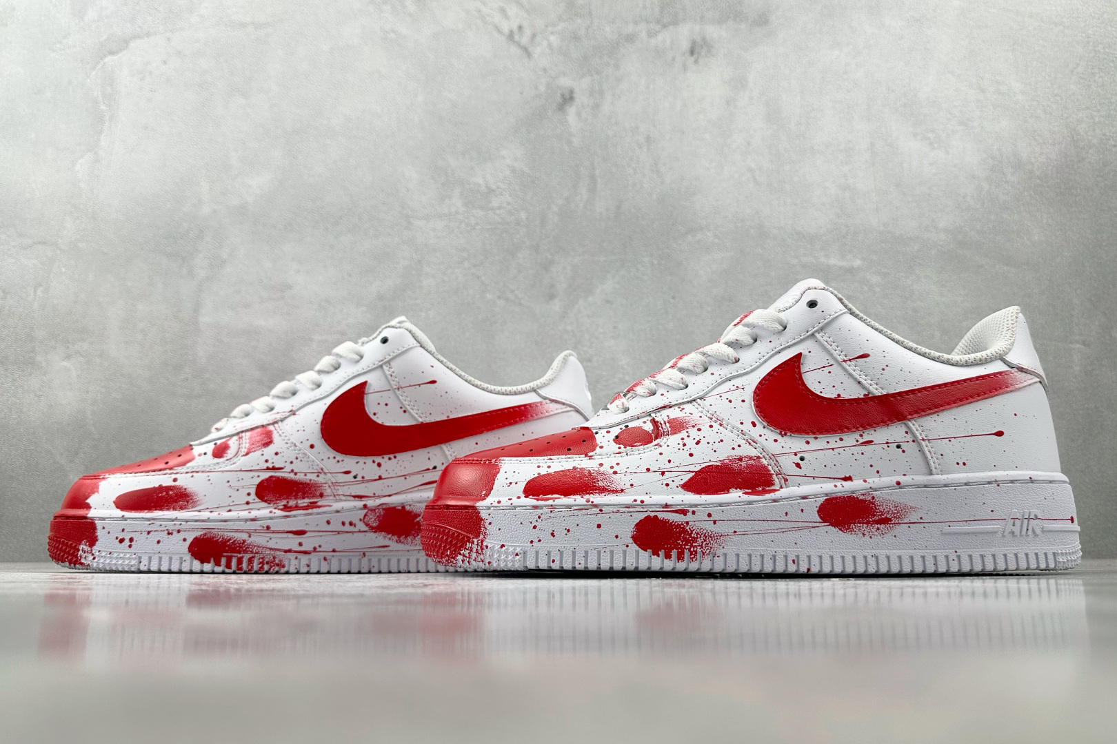定制球鞋 Nike Air Force 1 案发现场 红白 CW2288-111