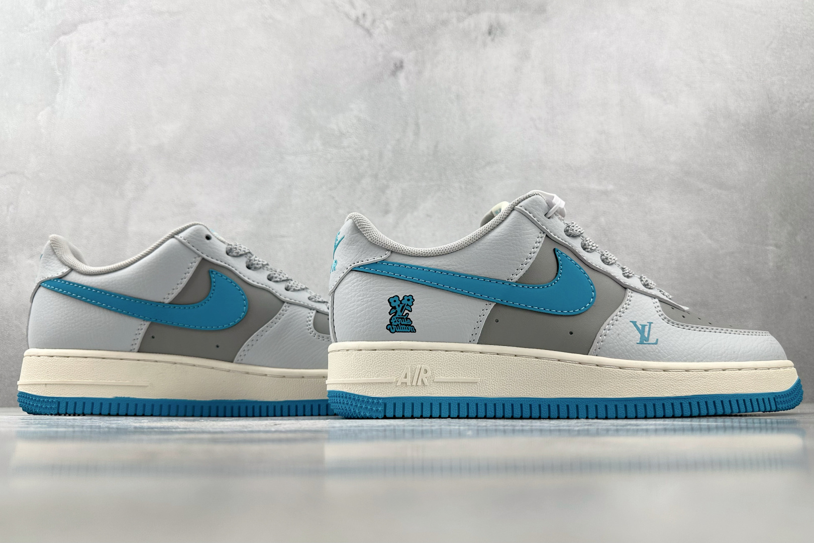 Nike Air Force 1'07 LV 联名 灰蓝 JJ2508-704