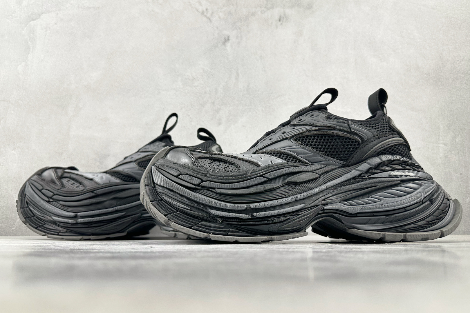 全套数据私模 Balenciaga巴黎世家 Platform Reduced 黑灰色 821137WPLTF