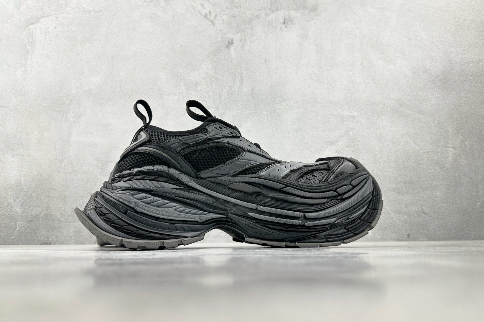 全套数据私模 Balenciaga巴黎世家 Platform Reduced 黑灰色 821137WPLTF