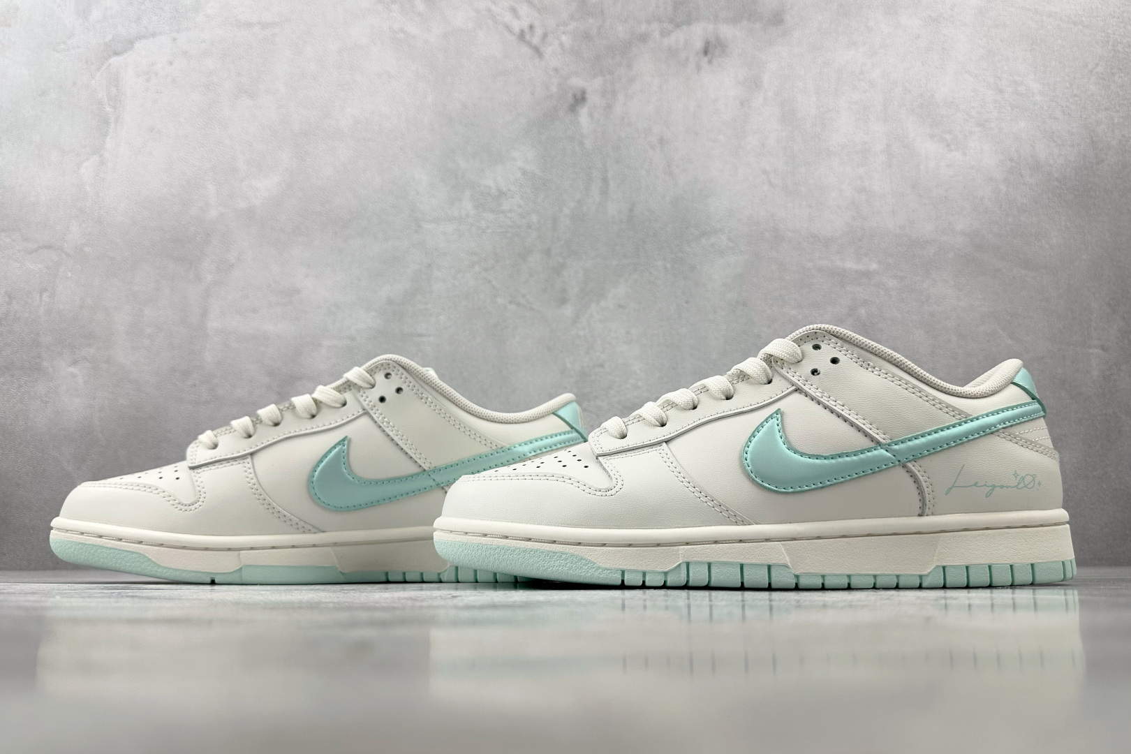 图片[5]-YC特价【定制球鞋】Nike Dunk 薄荷曼波 米白绿 货号：WC0212 017 尺码：35.5 36 36.5 37 38.5 39 40-选品中心