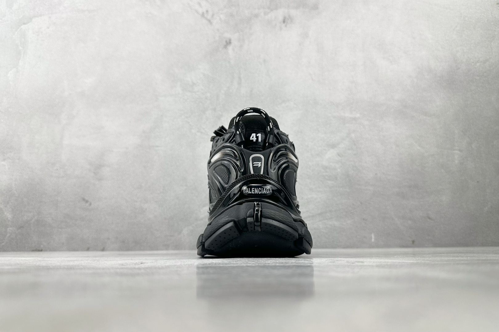 代购版 Under Armour x Balenciaga巴黎世家 Runner 黑色 813793WRUCU