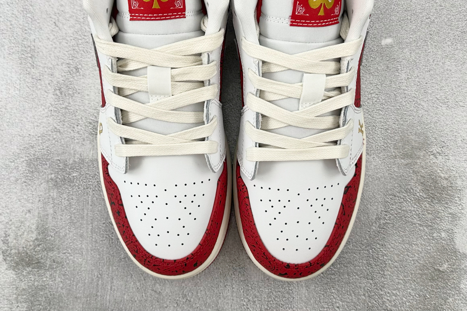 Jordan Air Jordan 1 Low SE FI ”Spades” Black Jack 白红金 DJ5185-100 Jordan Air Jordan 1 Low SE FI ”Spades” Black Jack 白红金 DJ5185-100