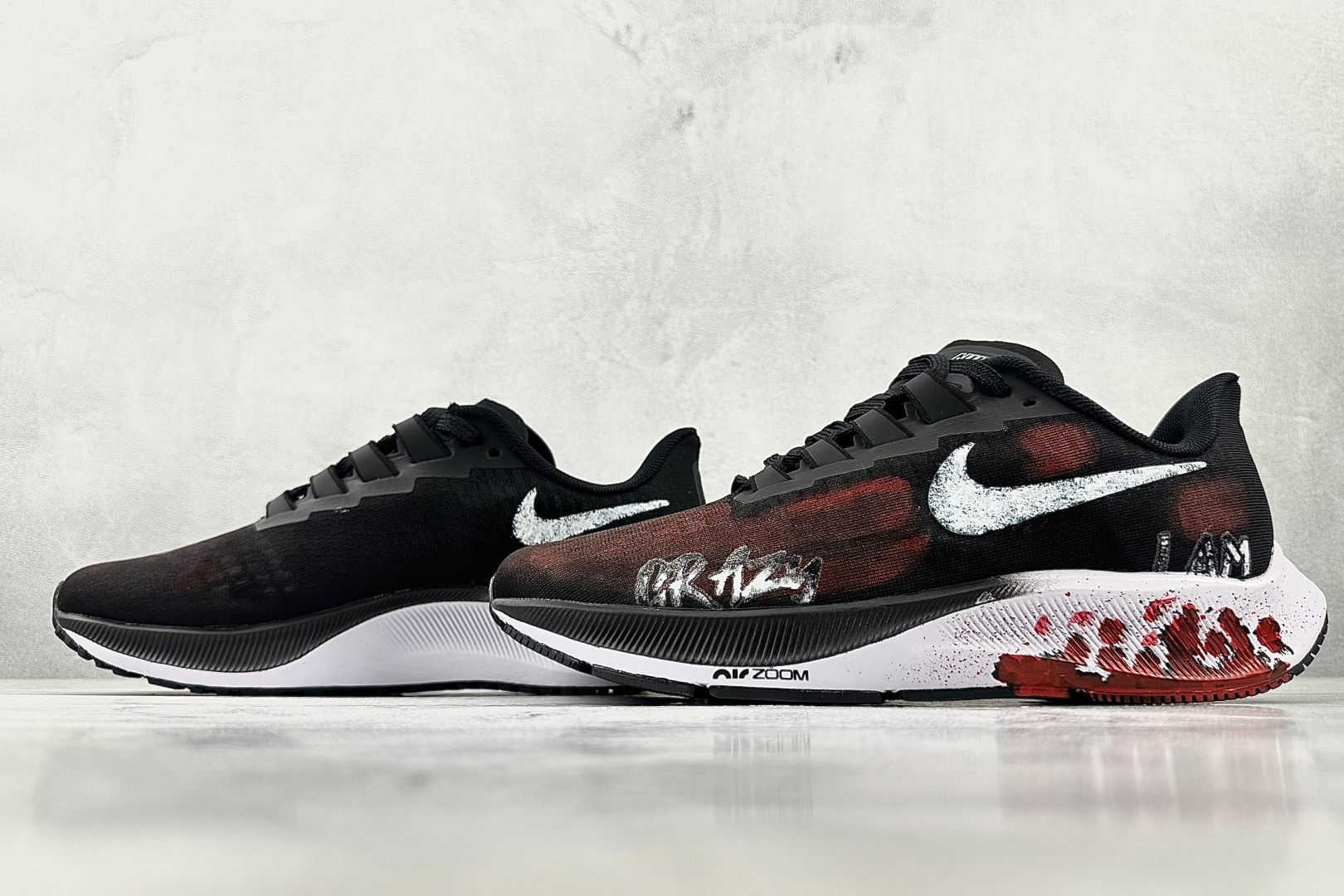 定制球鞋 Nike Pegasus 37 虐杀原形 黑色 BQ9647-002