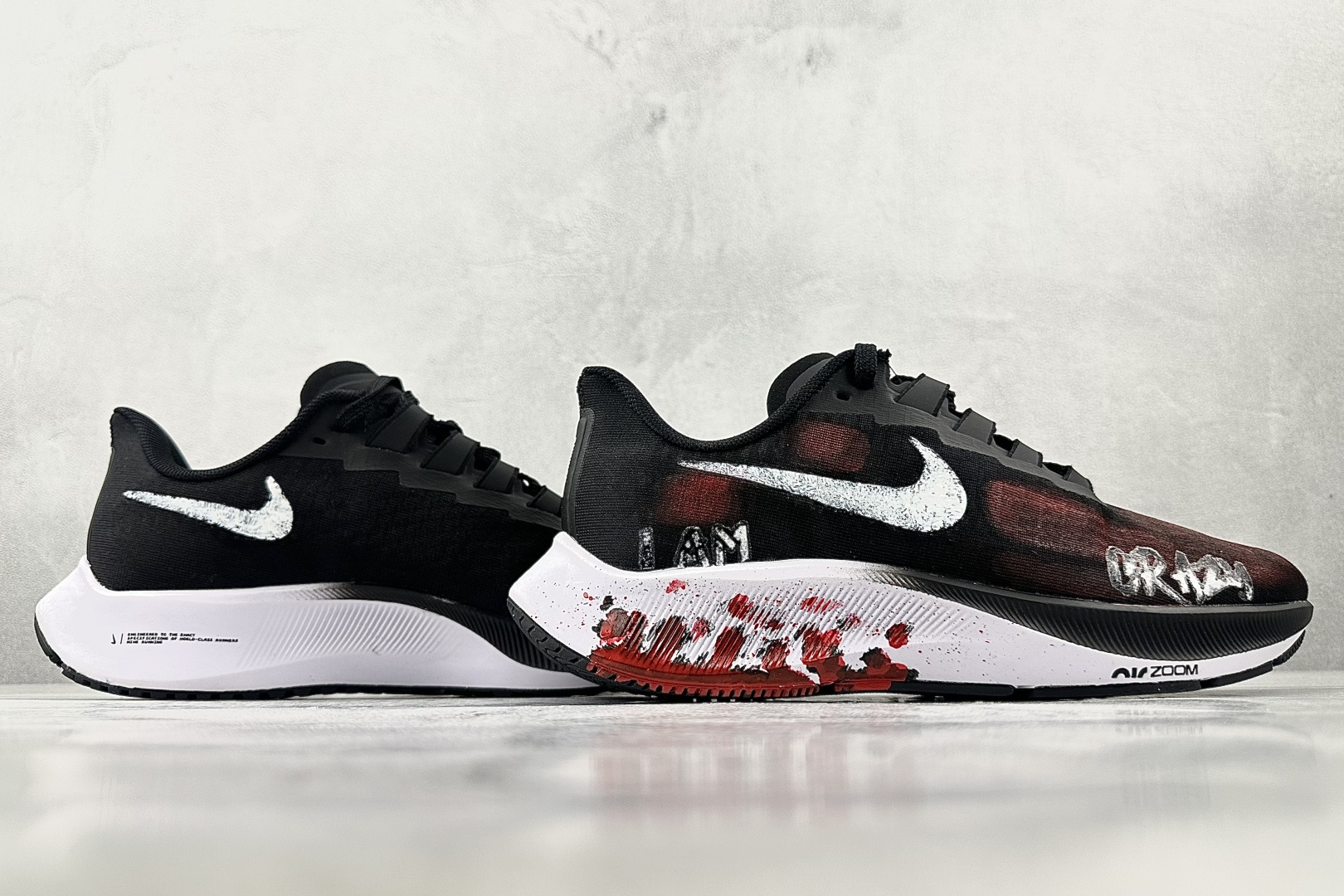 定制球鞋 Nike Pegasus 37 虐杀原形 黑色 BQ9647-002