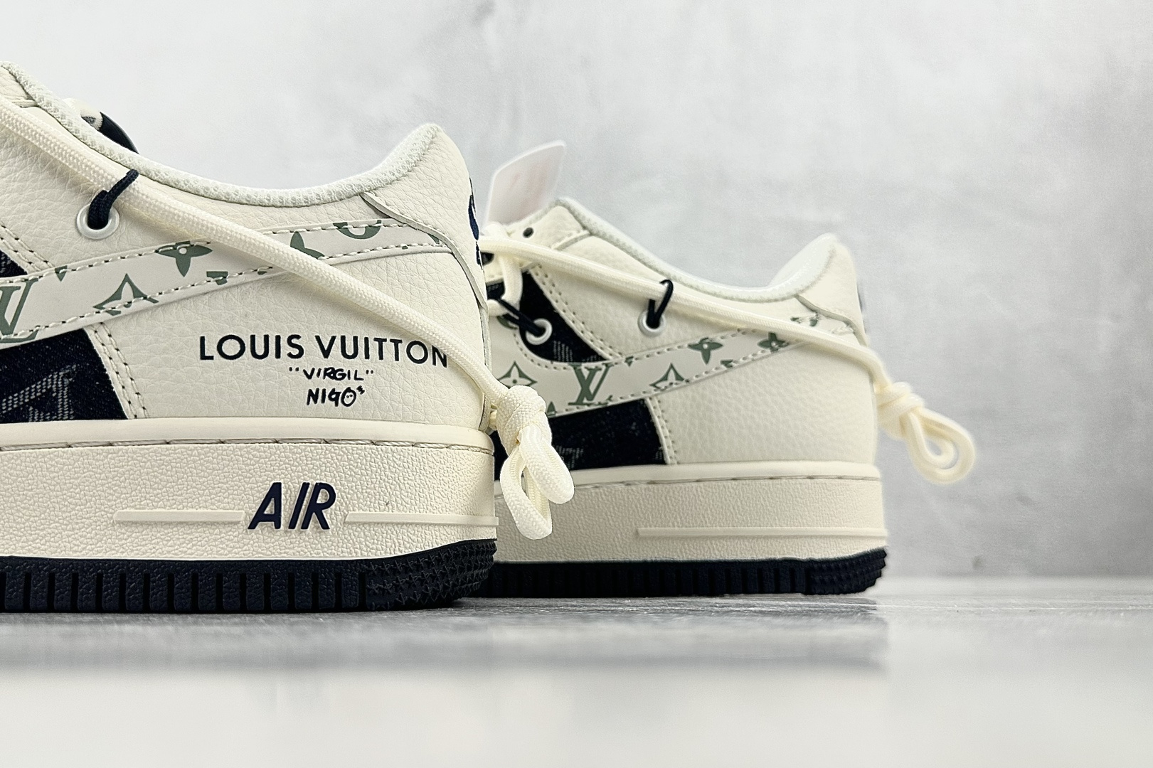 Nike Air Force 1'07 LV 联名 米白黑 DM6868-098-莆田鞋,莆田鞋货源,高仿鞋,高仿鞋货源,安福档口,莆田高仿鞋,莆田鞋批发,高仿鞋批发,莆田高仿运动鞋,高仿运动鞋,莆田运动鞋 Nike Air Force 1'07 LV 联名 米白黑 DM6868-098