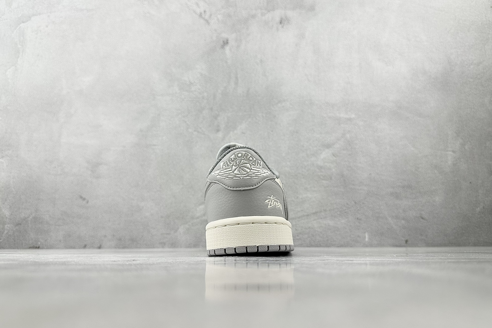定制 Air Jordan 1 Low ow SP 倒钩 斯图西 联名 米白灰 ST5696-262