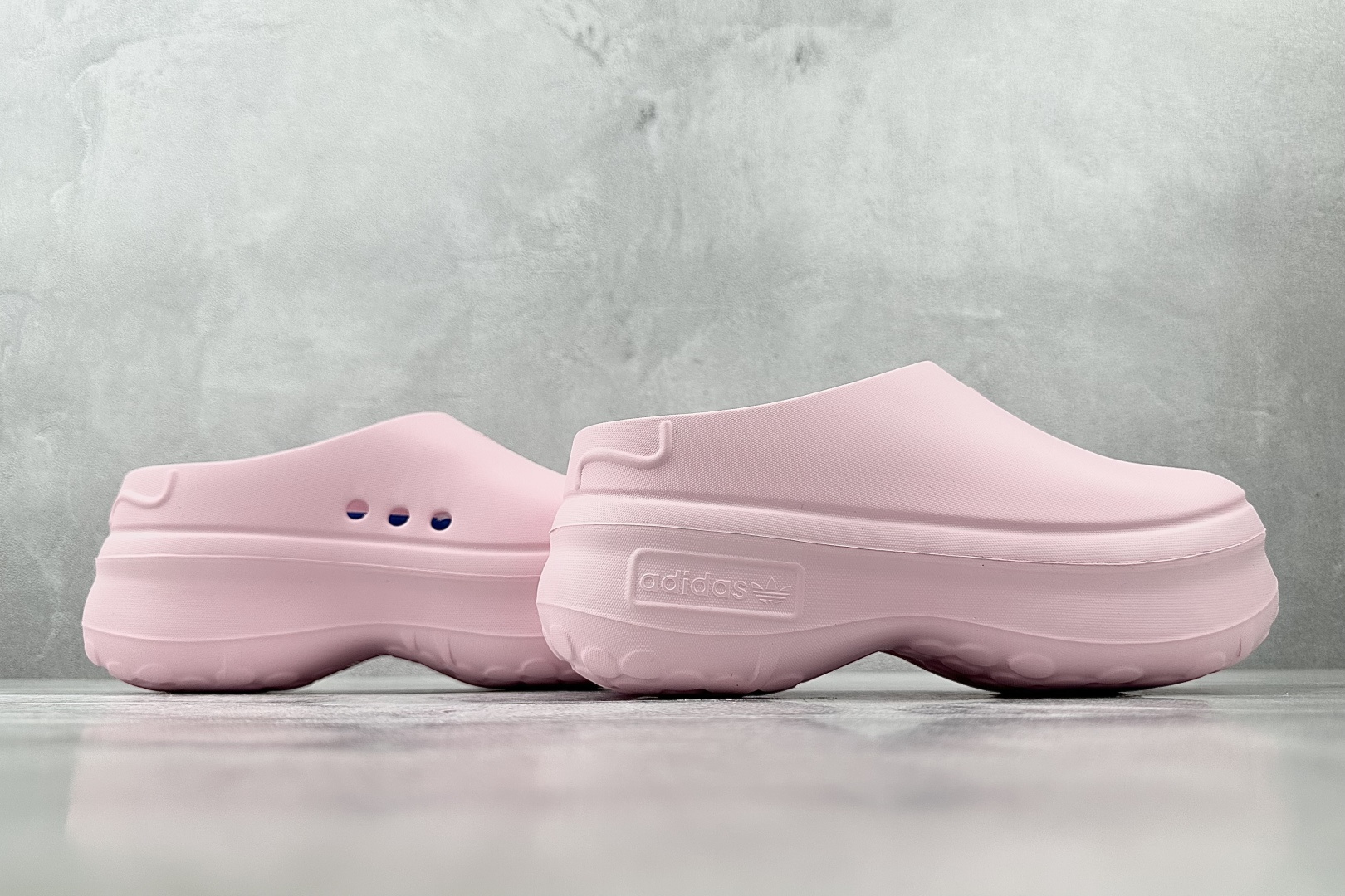 大厂出品 adidas originals AdiFOM Stan Smith Mule 粉色 IE0480