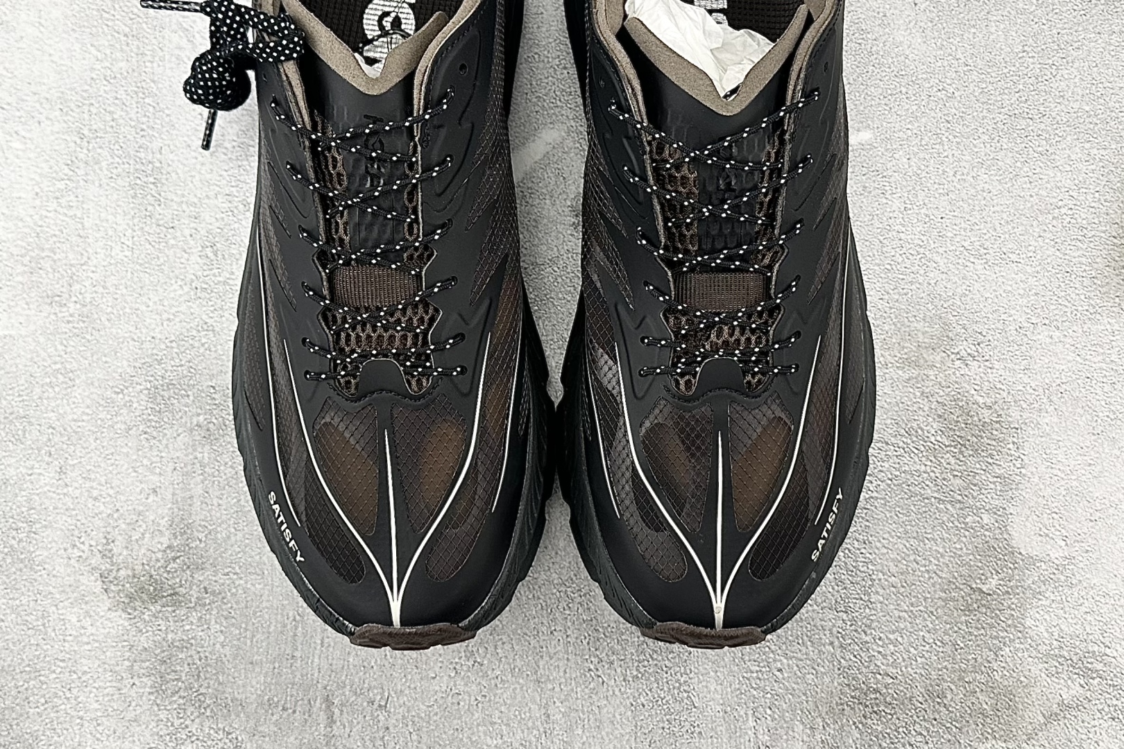 TC 纯原 
Satisfy x HOKA ONE ONE Mafate Speed 4 黑色

货号：