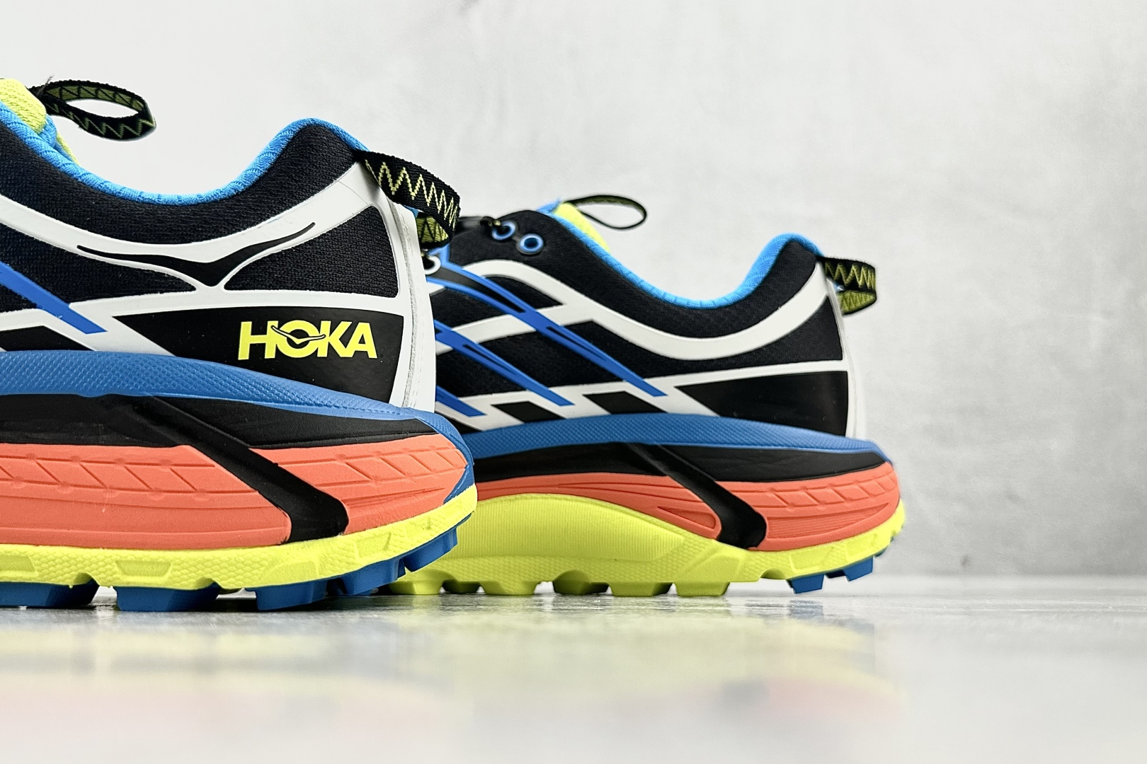 HOKA ONE ONE Mafate Three 2 黑蓝橙 1141572-BDVB