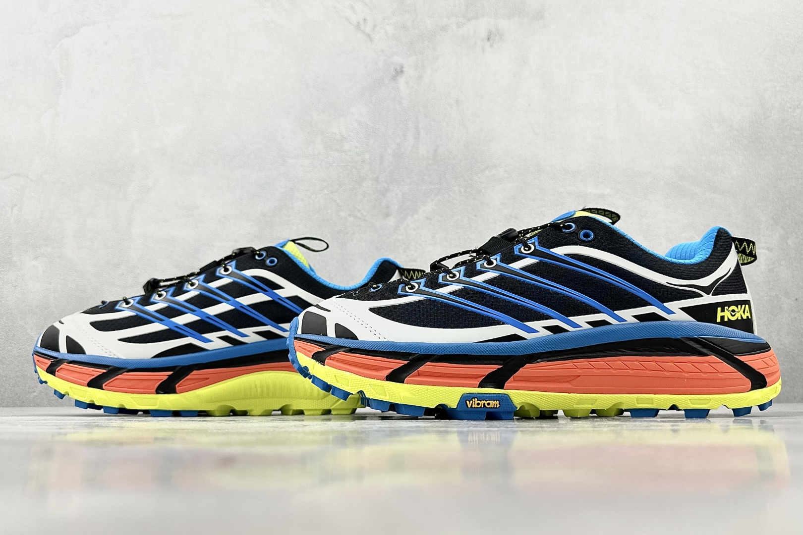 HOKA ONE ONE Mafate Three 2 黑蓝橙 1141572-BDVB