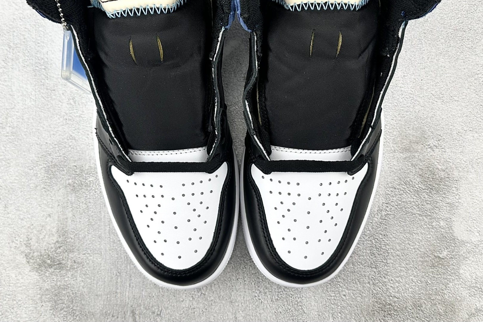 顶级纯原 Fragment Design X Jordan Air Jordan 1 Retro High藤原浩 大闪电 黑白蓝 716371-040